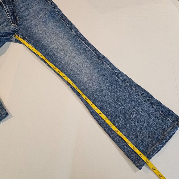 Rails The Sunset Jeans Sz 27 High Rise Ankle Flare Slim Fit Medium Wash Denim - Picture 12 of 13